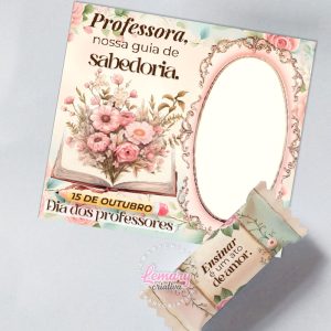 Bala Personalizada com Card Dia dos professores MOD.0001 (24 unidades)