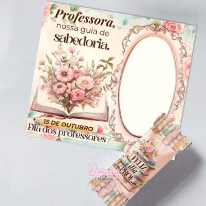 Bala Personalizada com Card Dia dos professores MOD.0005 (24 unidades)