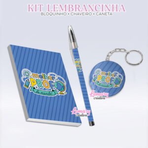 Bloquinho com Chaveiro e Caneta Dia dos Professores Mod.0026 (12 Kits)