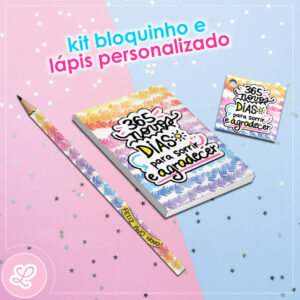 Lápis bloquinho e tag Ano Novo MOD.003 / 10 KITS