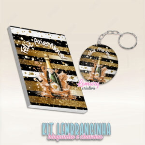 Bloquinho com Chaveiro Ano Novo Mod.0002 (10 unidades)