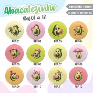 Botton Abacatezinho (Ref 001 a 012)