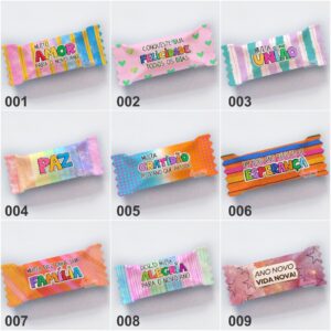 Balinha personalizada Ano Novo (Ref 001 a 009) - 50 unidades