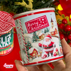 Adesivo Natal para Mini Lata Batatinha Mod.0002 (20 unidades)
