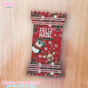 Caixa Chocolate 41,5g Natal Mod.0001V (10 unidades)