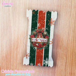 Caixa Chocolate 41,5g Natal Mod.0003V (10 unidades)