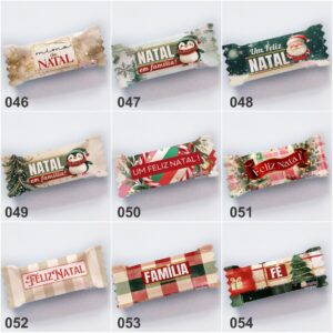 Balinha personalizada Natal (Ref 046 a 054) - 50 unidades