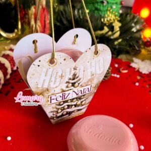 Mini Sacolinha Coração Natal Mod.0006 (20 unidades)