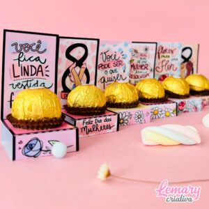 Alternative view of Porta ferrero Dia das mulheres Mod.0002 (20 unidades)