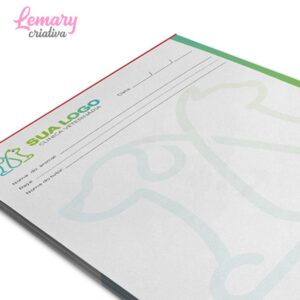 Alternative view of Bloco receituário/comanda Ap 90g 105X150mm (10 BLOCOS - 50 FLS CADA) ZP-AB003