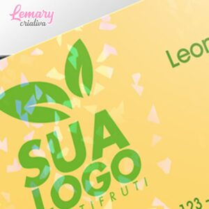 Alternative view of Cartão de visita com laminação holográfica, couchê 250g, 4x0cor (100 unidades) ZP-CLFO100