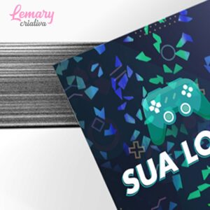 Alternative view of Cartão de visita com laminação holográfica, couchê 250g, 4x0cor (500 unidades) ZP-CLFO500