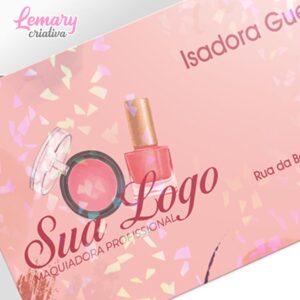 Alternative view of Cartão de visita com laminação holográfica, couchê 250g, 4x0cor (50 unidades) ZP-CLFO50