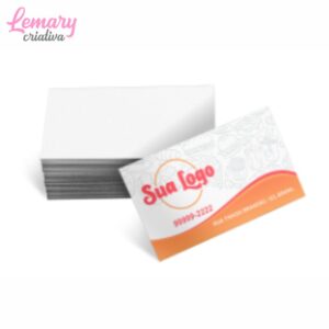 Cartão de visita sem laminação apergaminhado 240g 4x0 (50 unidades) ZP-AP240A