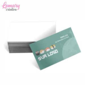 Cartão de visita sem laminação apergaminhado 240g 4x0 (100 unidades) ZP-AP240B