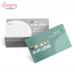 Cartão de visita sem laminação apergaminhado 240g 4x1 (100 unidades) ZP-AP240B1