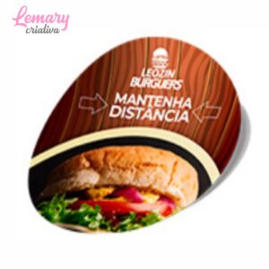 Adesivo de piso vinil branco redondo 21,5cm ZP-APCR25 (25 unidades)