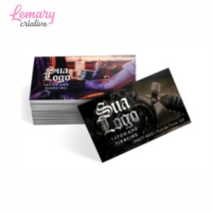 Cartão de visita couchê 250g com Hot stamping (50 unidades) ZP-CFHF50