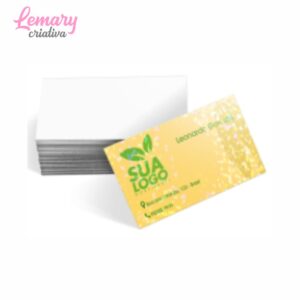 Cartão de visita com laminação holográfica, couchê 250g, 4x0cor (100 unidades) ZP-CLFO100