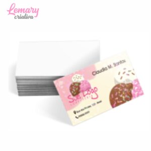 Cartão de visita com laminação holográfica, couchê 250g, 4x0cor (250 unidades) ZP-CLFO250