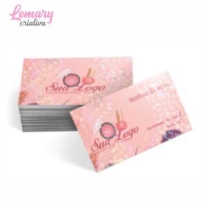 Cartão de visita com laminação holográfica, couchê 250g, 4x4cor (50 unidades) ZP-CLFO450