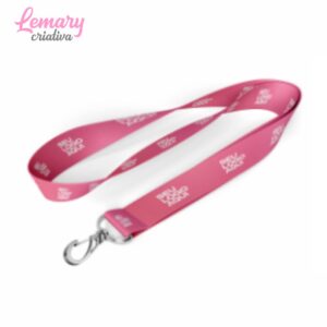 Cordão personalizado com argola ou mosquetão 15mm (30 unidades) ZP-COR05