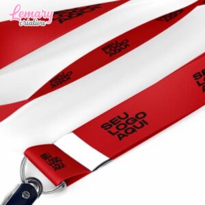 Alternative view of Cordão personalizado com argola ou mosquetão 15mm (15 unidades) ZP-COR04