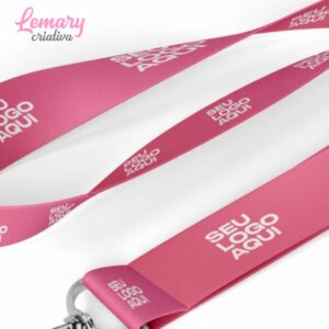 Alternative view of Cordão personalizado com argola ou mosquetão 15mm (30 unidades) ZP-COR05