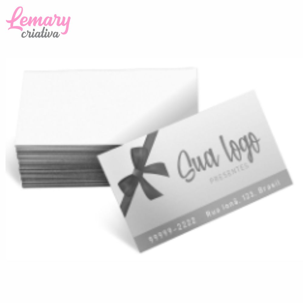 Cartão de visita sem laminação apergaminhado 240g 1x0 (500 unidades) ZP-CS1X0500