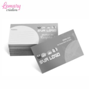 Cartão de visita sem laminação apergaminhado 240g 1x1 (100 unidades) ZP-CS1X1100