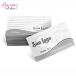 Cartão de visita sem laminação apergaminhado 240g 1x1 Preto e Branco (50 unidades) ZP-CS1X150