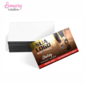 Cartão de visita couchê 250g laminação brilho frente (500 unidades) ZP-CS4X0500