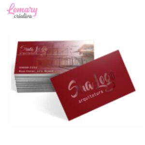 Cartão de visita 300g, com laminação fosca e verniz localizado, 4x4cor (500 unidades) ZP-CVL500