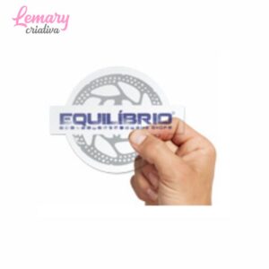 Adesivo vinil transparente 4,1x4,7cm ZP-EA1T (50 unidades)