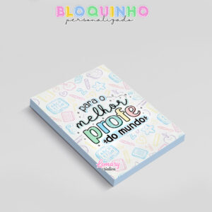 Alternative view of Bloquinho personalizado Dia dos professores 100fls 7x10cm Mod.004 (12 unidades)