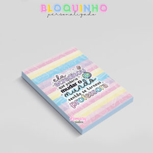 Alternative view of Bloquinho personalizado Dia dos professores 100fls 7x10cm Mod.005 (12 unidades)