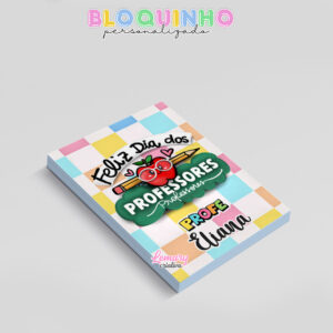 Alternative view of Bloquinho personalizado Dia dos professores 100fls 7x10cm Mod.010 (12 unidades)