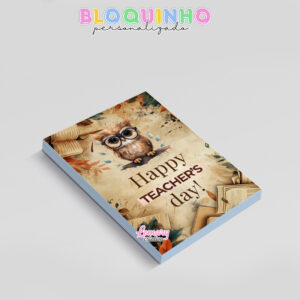 Alternative view of Bloquinho personalizado Dia dos professores 100fls 7x10cm Mod.017 (12 unidades)
