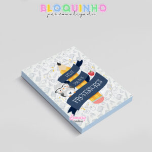 Alternative view of Bloquinho personalizado Dia dos professores 100fls 7x10cm Mod.023 (12 unidades)