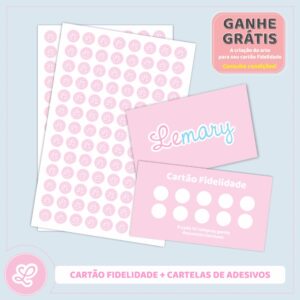 100 Cartão Fidelidade + 1000 adesivos ZP-CS4X4100C1