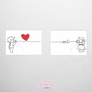 Alternative view of Plaquinha Decorativa MDF 19x28cm – KIT COM 2 – Mod. 00002