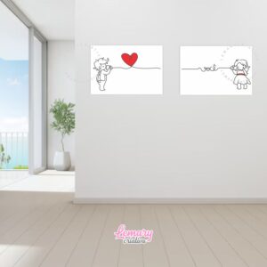 Plaquinha Decorativa MDF 19x28cm – KIT COM 2 – Mod. 00002