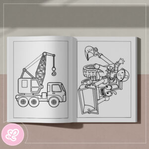 Alternative view of Revistinha de Colorir Construtor com Giz de cera Ref.001 (20 unidades)