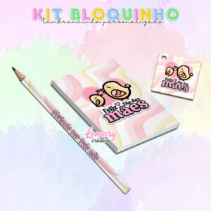 Lápis bloquinho e tag Dia das mães DDM002 / 10 KITS