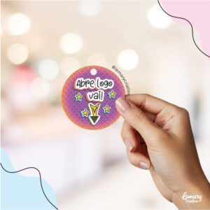 TAG Cliente Abre logo vai MOD003-C001 (50unid.)