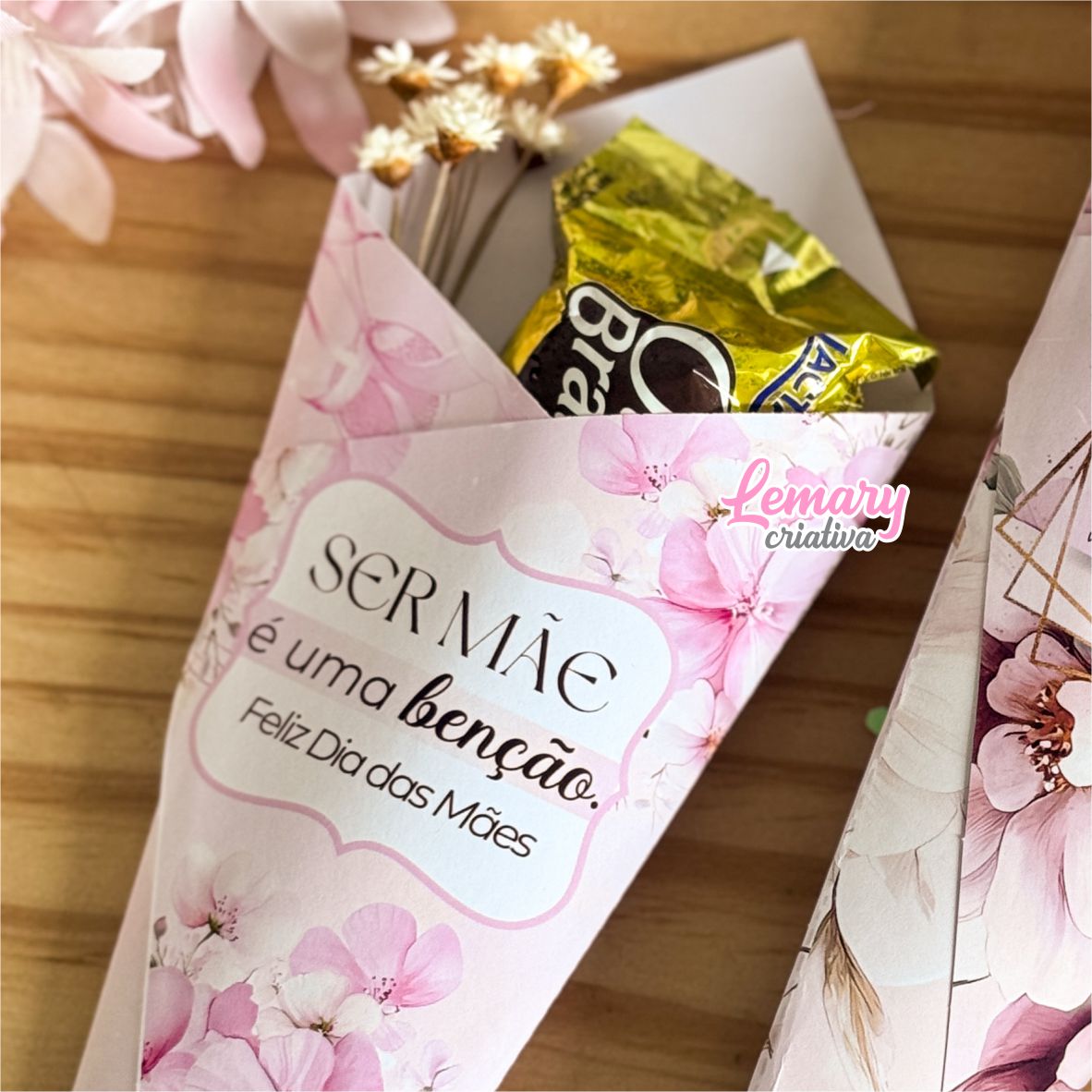 Rótulo Mini Buque Dia das Mães Mod.002 (15 unidades)