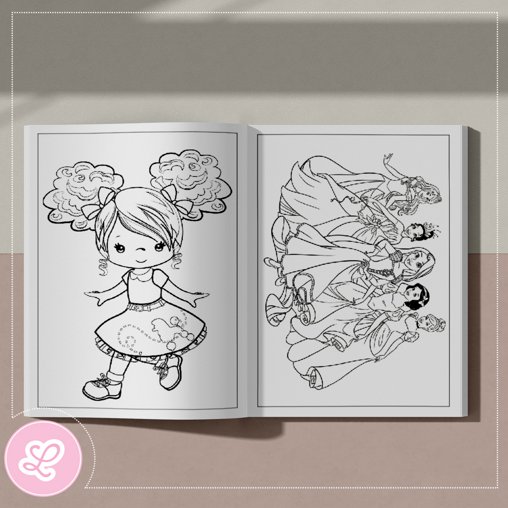 Revistinha de Colorir Princesa Ref.001 (15 unidades) - Imagem 2