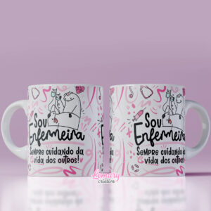 Caneca Profissão Enfermagem Mod.0002 Sou enfermeira