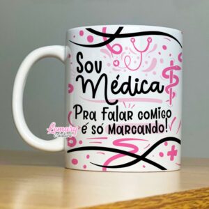 Alternative view of Caneca Profissão Medicina Mod.0001 Sou médica