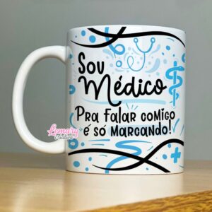 Alternative view of Caneca Profissão Medicina Mod.0004 Sou médico